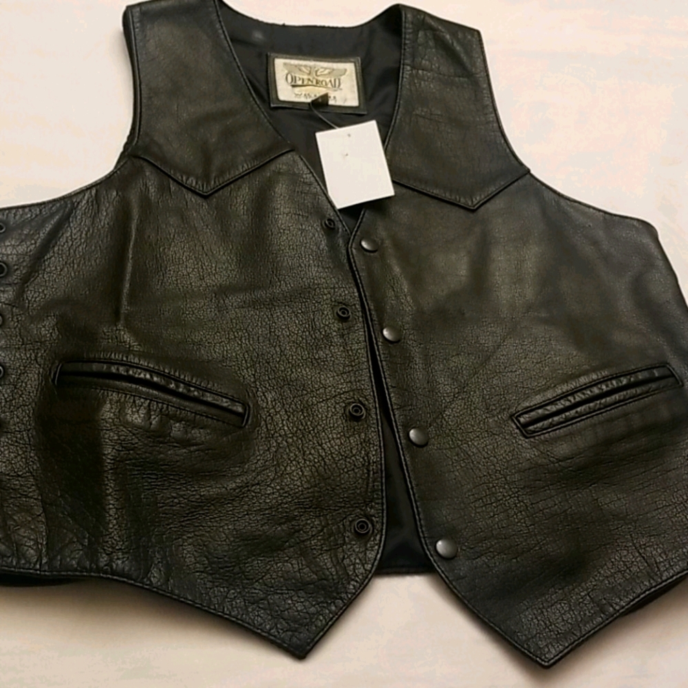 Men's Leather Vest